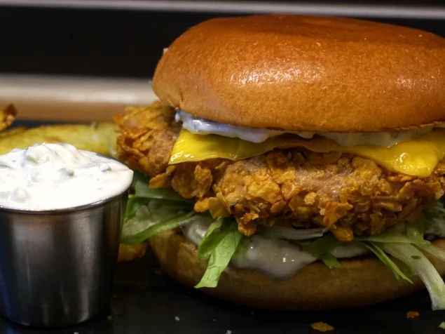 Cornflake Crusted Chicken Burger thumbnail #2