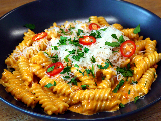 Krämig chili och vitlökspasta