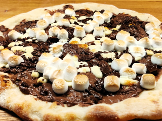 Dessertpizza med nutella
