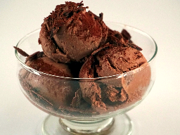 Enkel chokladglass