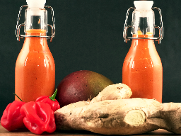 Chilisås habanero mango ingefära