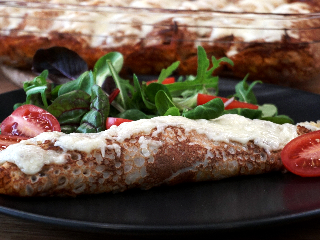 Gratinerade köttfärscrepes