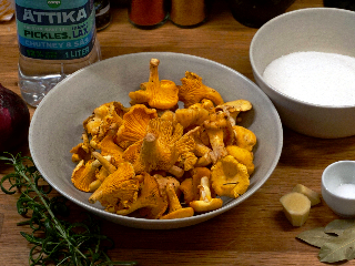 Syltade kantareller