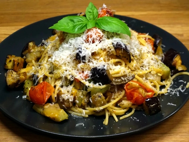 Oven Roasted Ratatouille Pasta thumbnail #0