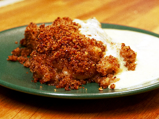 Applecake from Skåne with custard