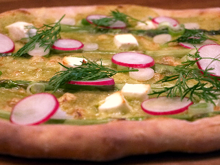 Spring Pizza With Asparagus